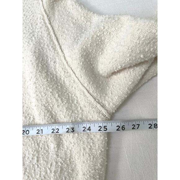 Free People Sweater Terry Cloth Popcorn Knit Long Sleeve Crewneck Pullover S - Picture 6 of 7